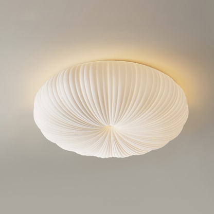 Cream Dimmable Pumpkin White Led Flush Mount Ceiling Light