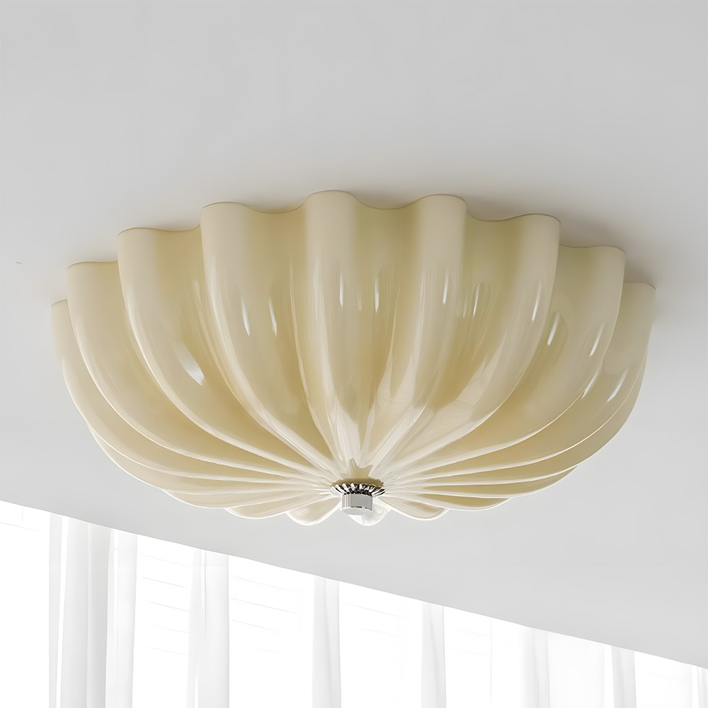 French Style Bauhaus Glass Led Living Room Ceiling Light-11