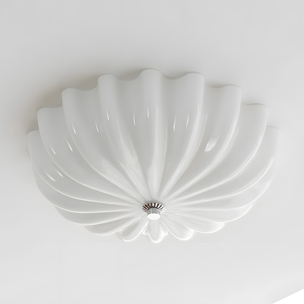 French Style Bauhaus Glass Led Living Room Ceiling Light-7
