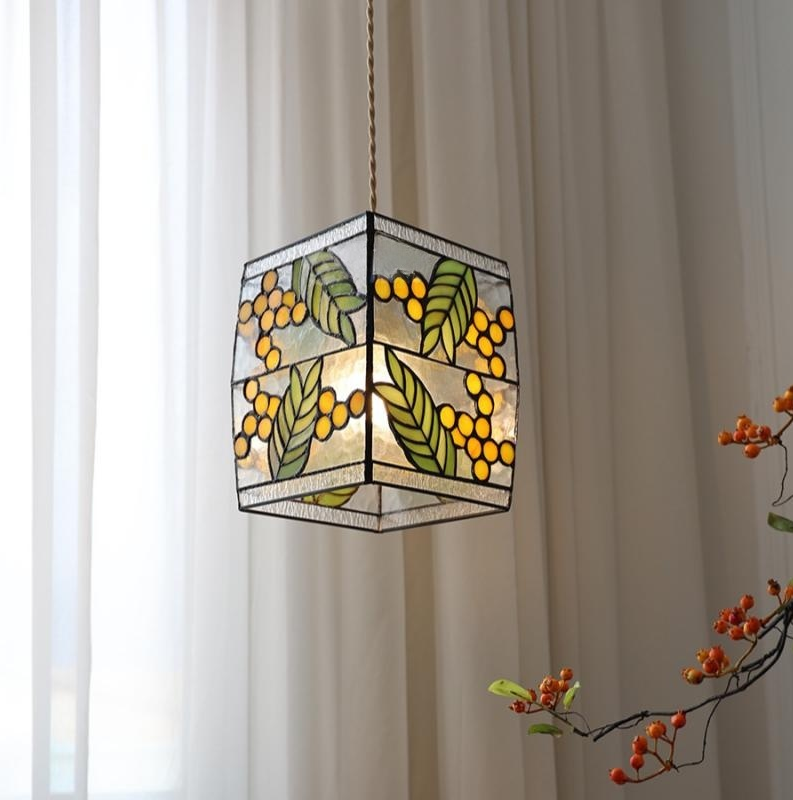 Vintage Colorful Glass Fruit Chandelier Lighting -Homdiy