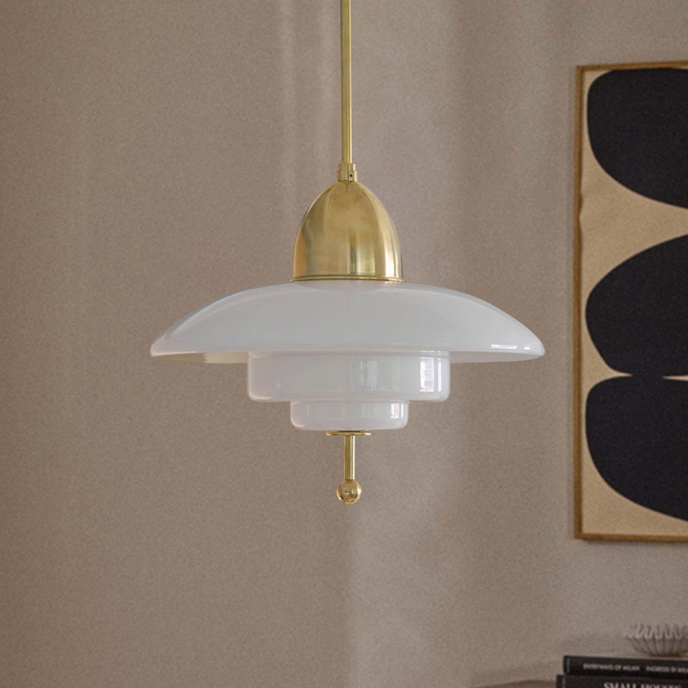 Creative Retro Bauhaus White Pendant Light