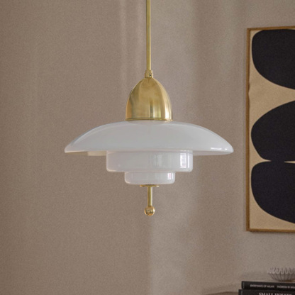 Creative Retro Bauhaus White Pendant Light