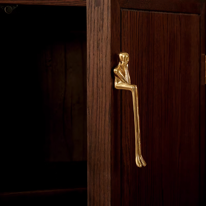 Gold Brass European Thinker Cabinet Pulls And Knobs
