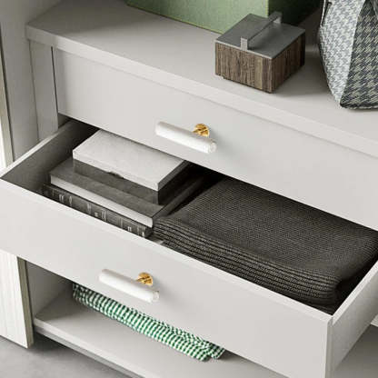 Leather Drawer Pulls Handles Wardrobe Dresser Knobs