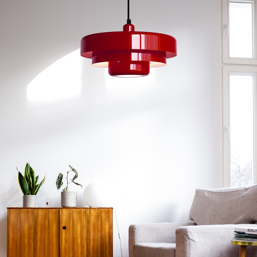 Vintage Iron Pendant Light Bauhaus Hanging Light -Homdiy