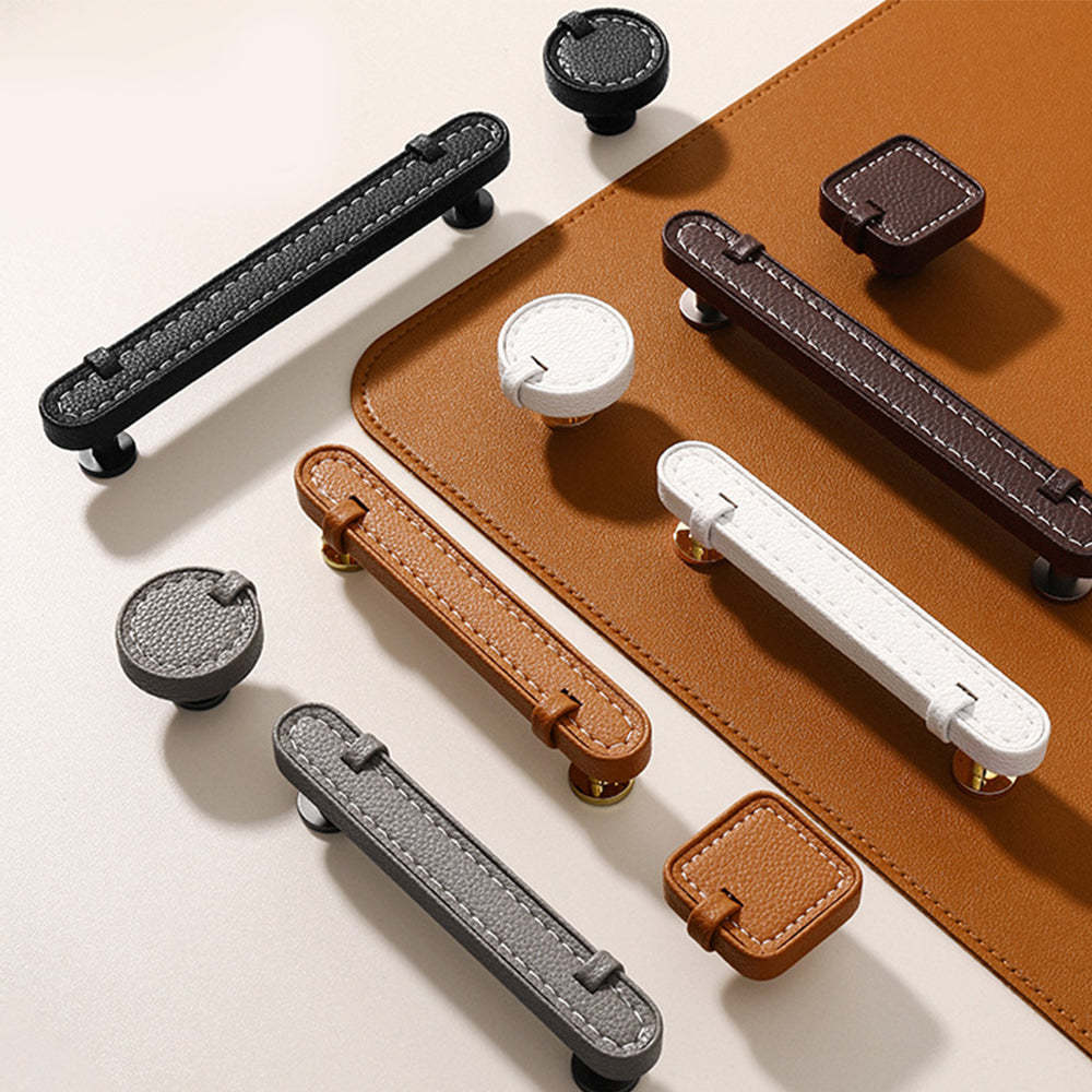 Modern Leather Kitchen Cabinet Handles -Homdiy