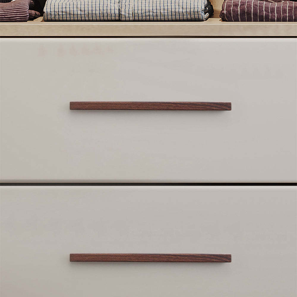 Nordic Walnut Texture Handle Wardrobe Cupboard Door Kitchen Cabinet Handles -Homdiy