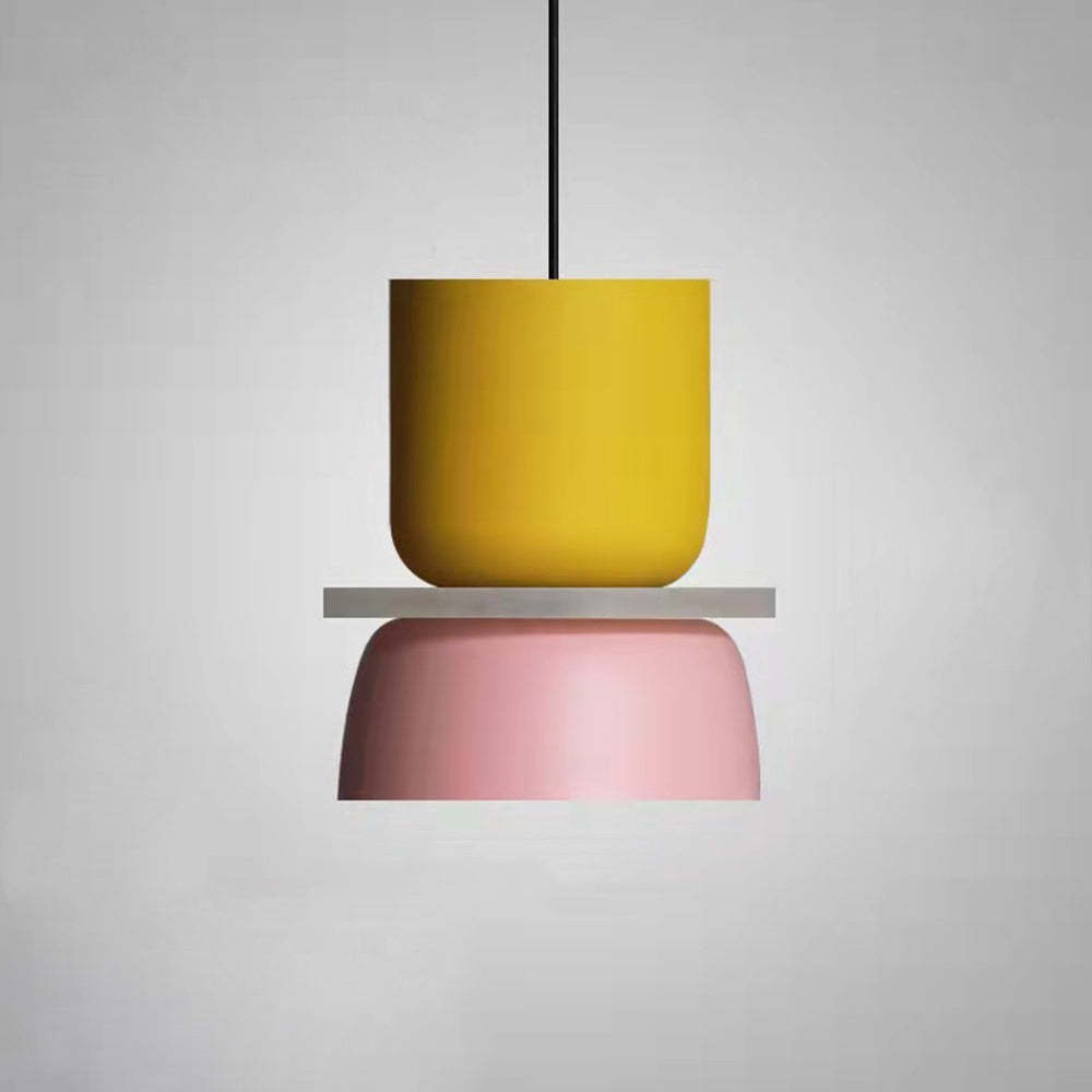 Simple Nordic Metal Colorful Dining Room Pendant Light