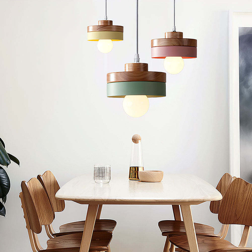 Medieval Solid Wood Pendant Hanging Light -Homdiy