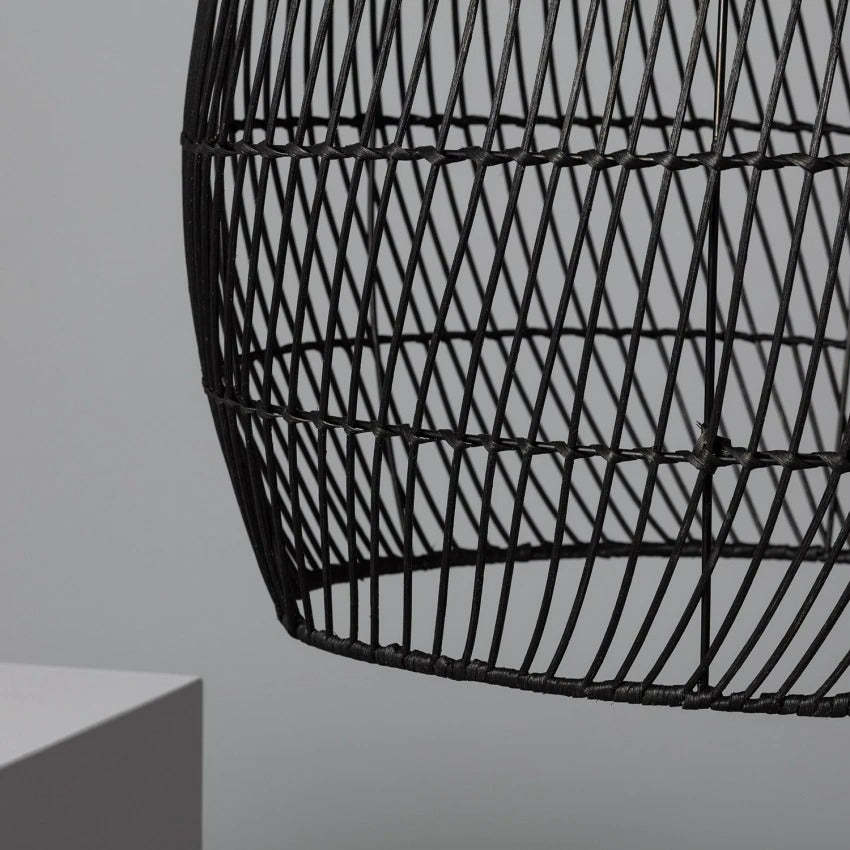 Handmade Woven Rattan Pendant Light Over Island -Homdiy