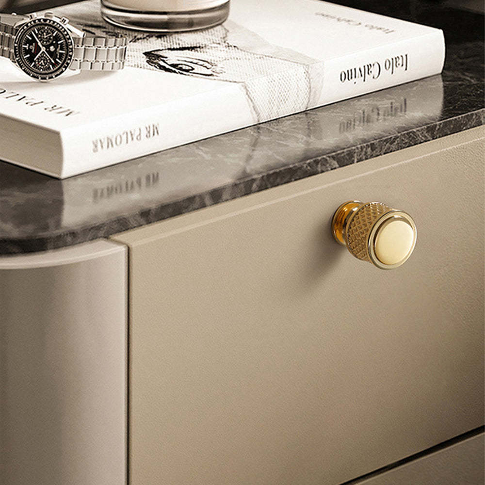 Shiny Modern Zinc Alloy Titanium Gold Black Door Handles