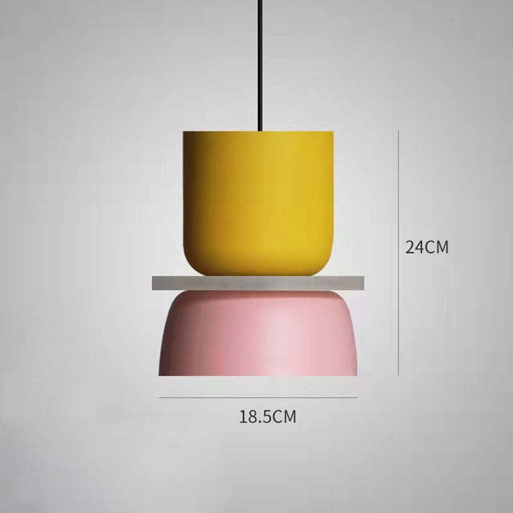 Simple Nordic Metal Colorful Dining Room Pendant Light