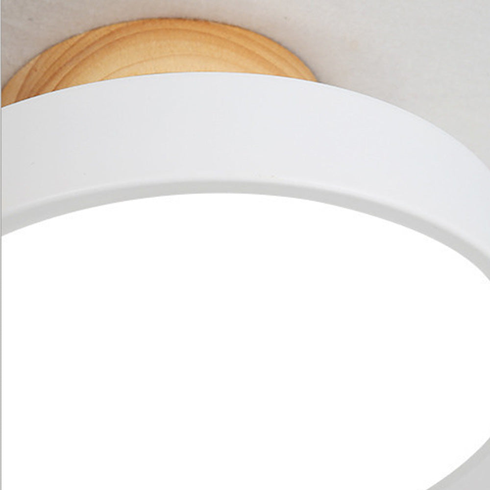 Simple Round Hallway Semi Flush LED Ceiling Lights