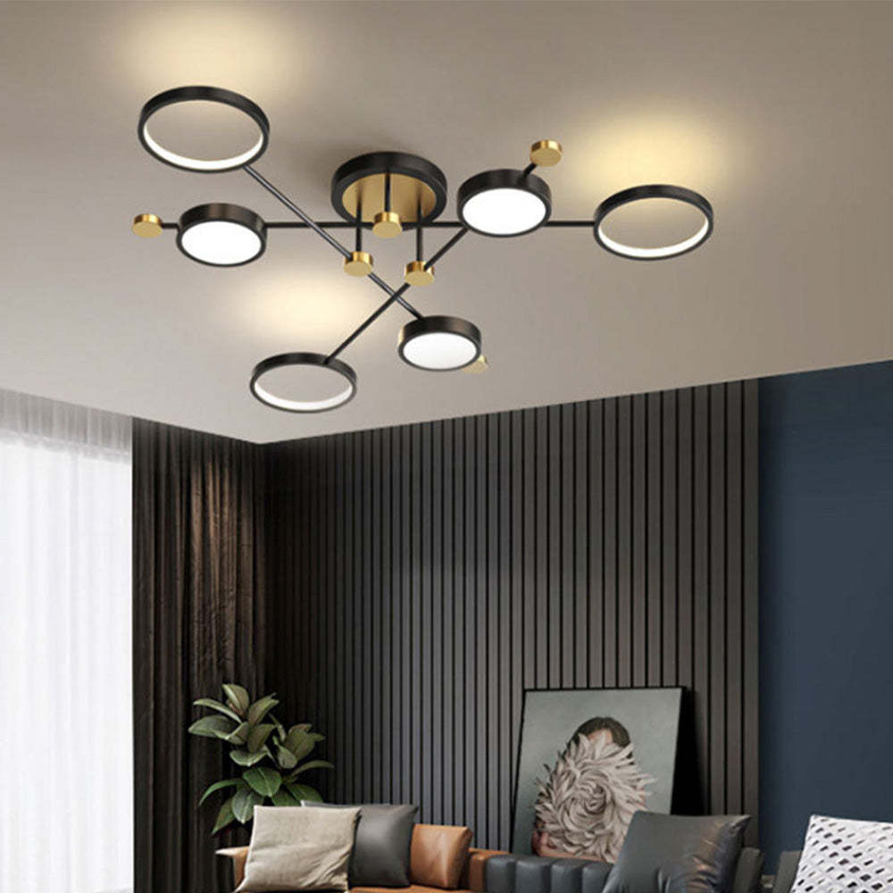 Modern Luxurious Metal LED Living Room Ceiling Light   SKU 未定