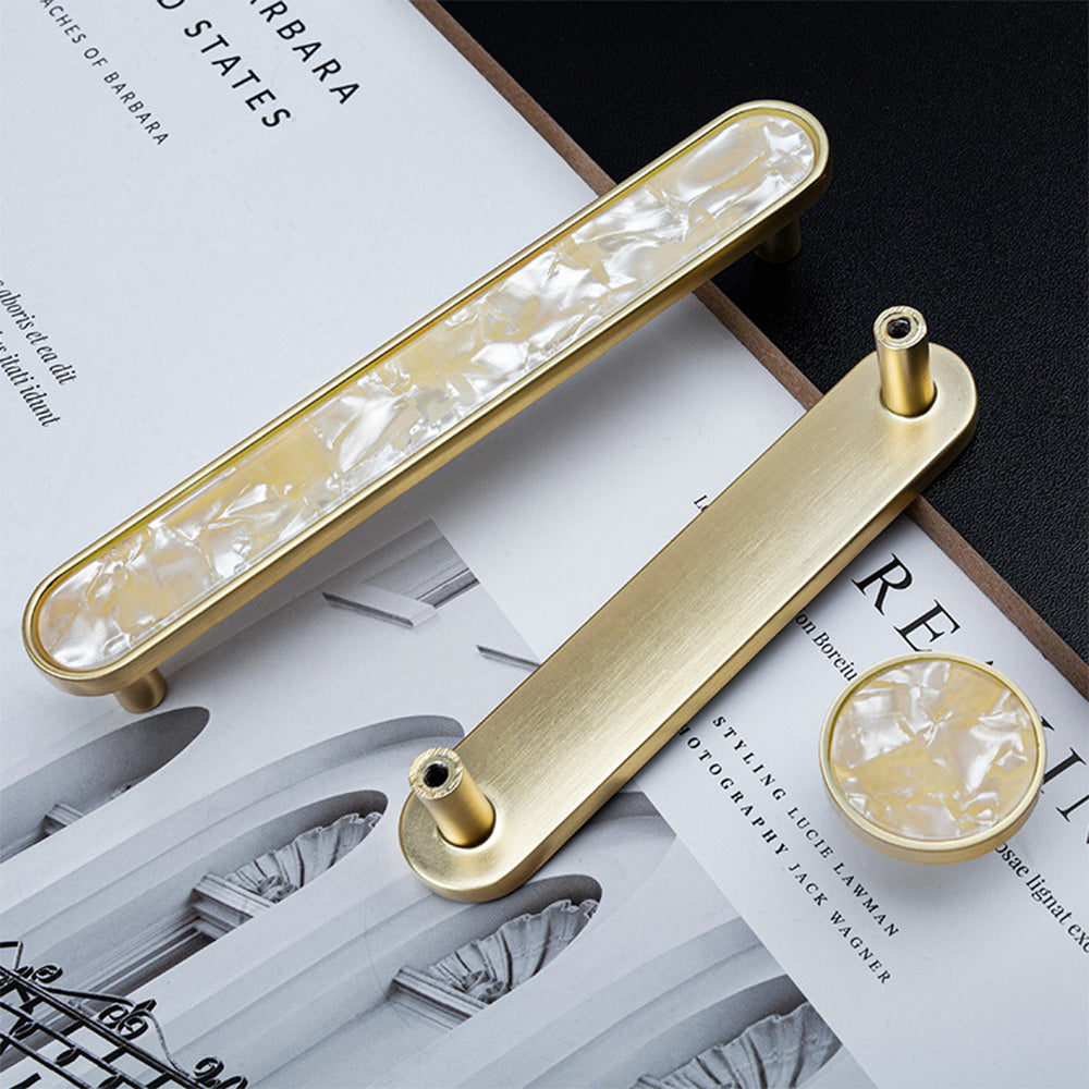 Luxury Natural Shell Cabinet Handles