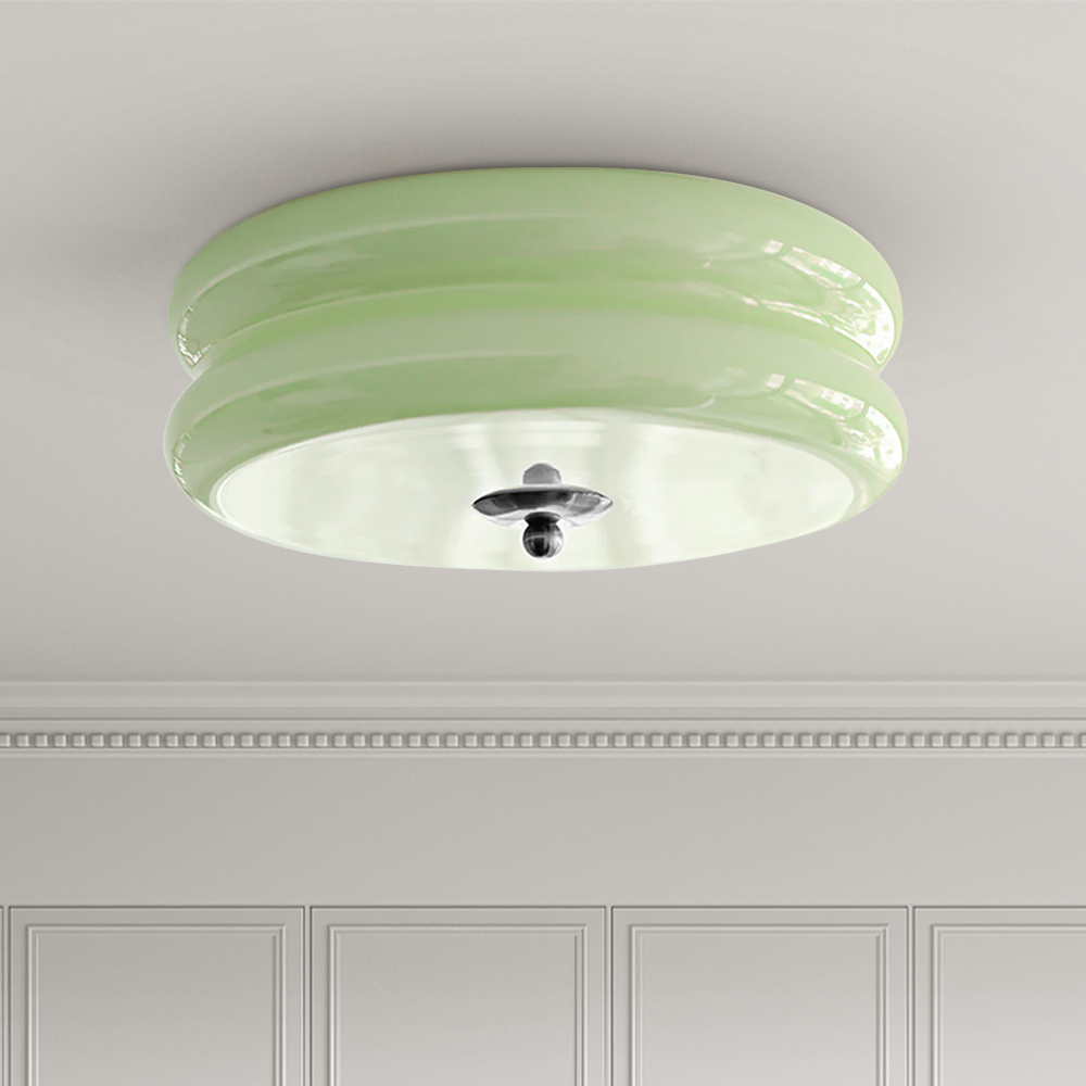 Art LED Glass Flush Mount Ceiling Lights -Homdiy