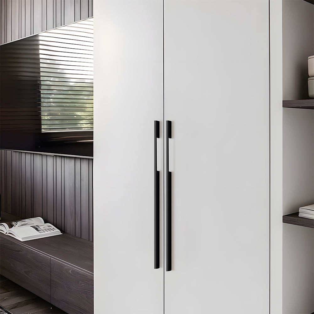 Solid Aluminum Alloy Modern Slimline Gold Cabinet and Drawer Handles