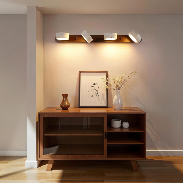 Wood Rustic Simple Stylish Vanity Wall Light