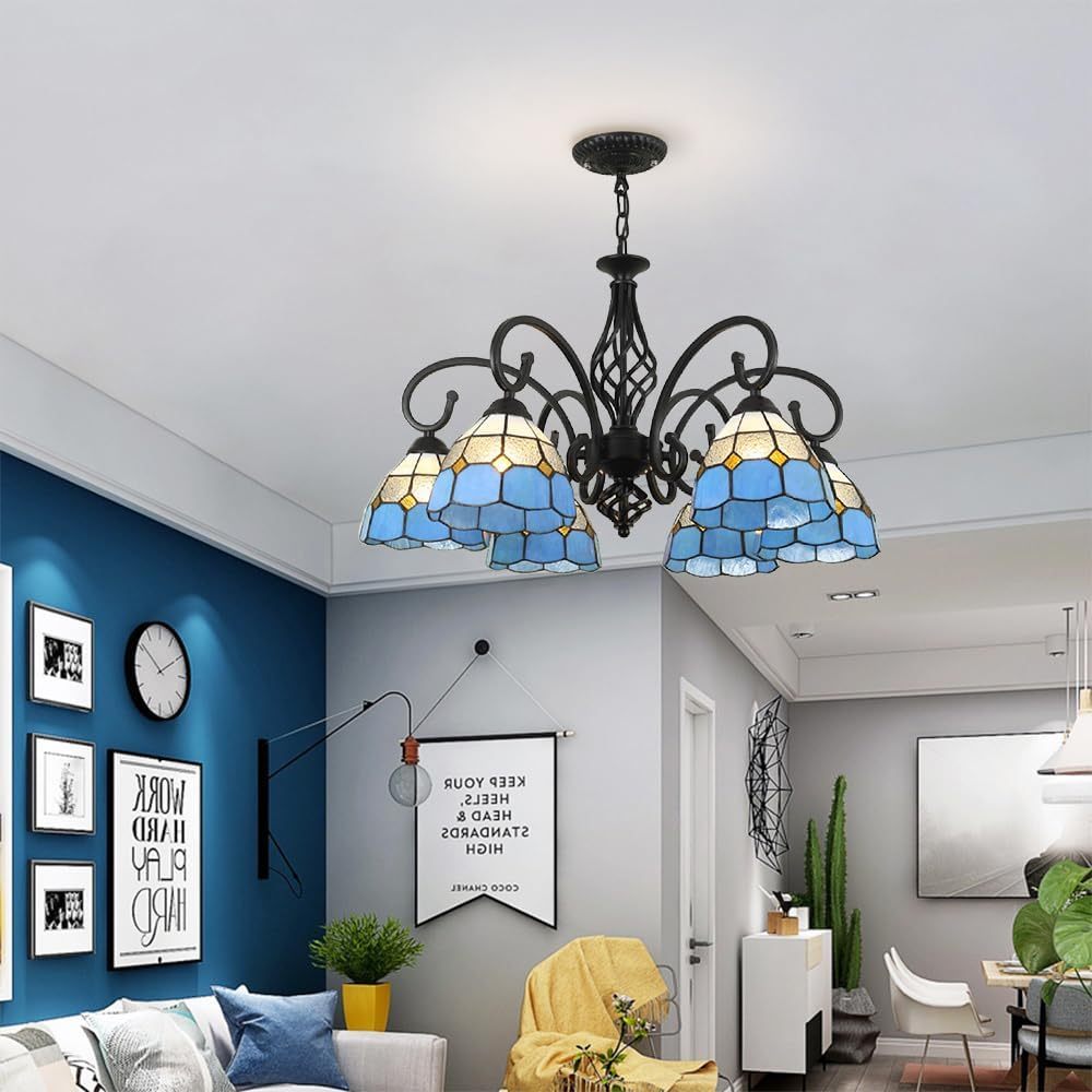 Tiffany European Style Iron Dining Room Pendant Light