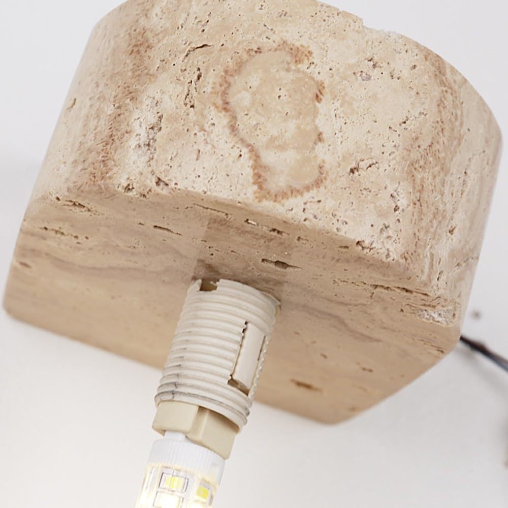 Creative Natural Yellow Travertine Wall Lamp -Homdiy