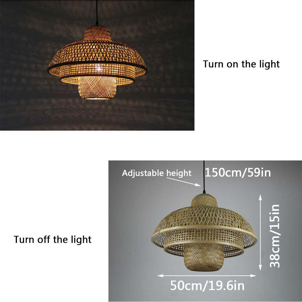 Pendant Light Rattan Pendant Light For Living Room -Homdiy