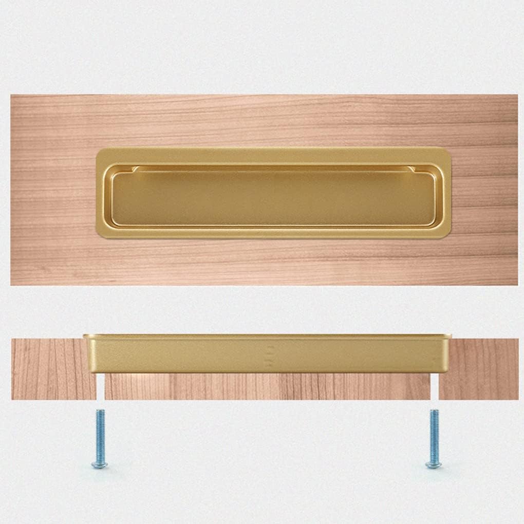 Modern Slotted Recessed Concealed Sliding Door Cabinet Handles