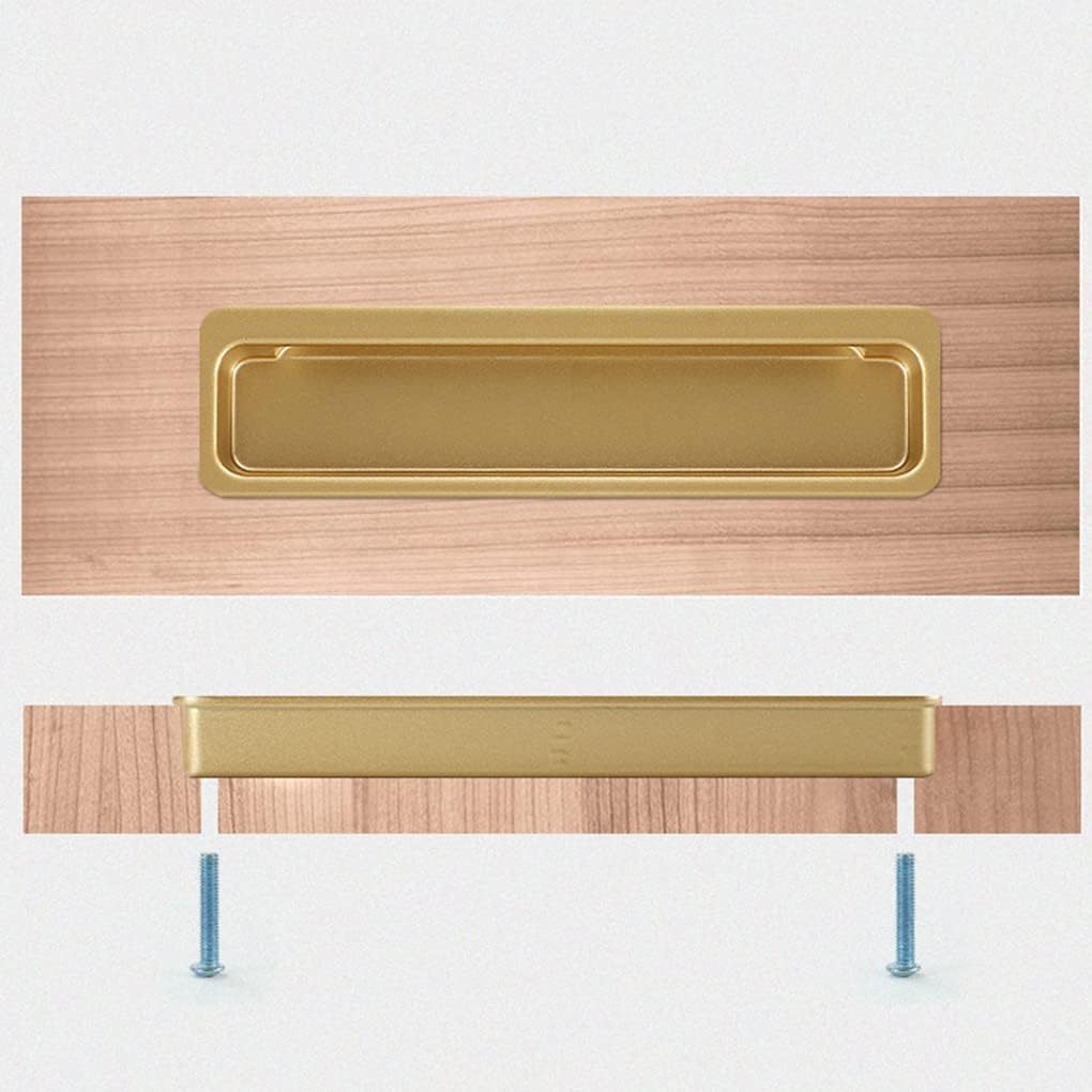 Modern Slotted Recessed Concealed Sliding Door Cabinet Handles