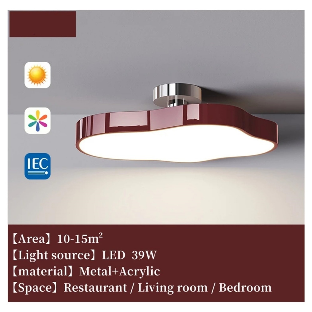 [Copy]Nordic Iron Simple LED Bedroom Ceiling Lights