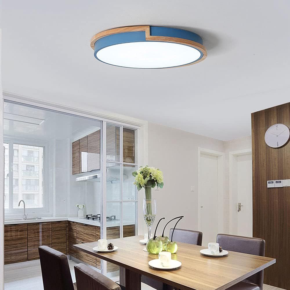 Nordic Wooden Bedroom LED Ceiling Light