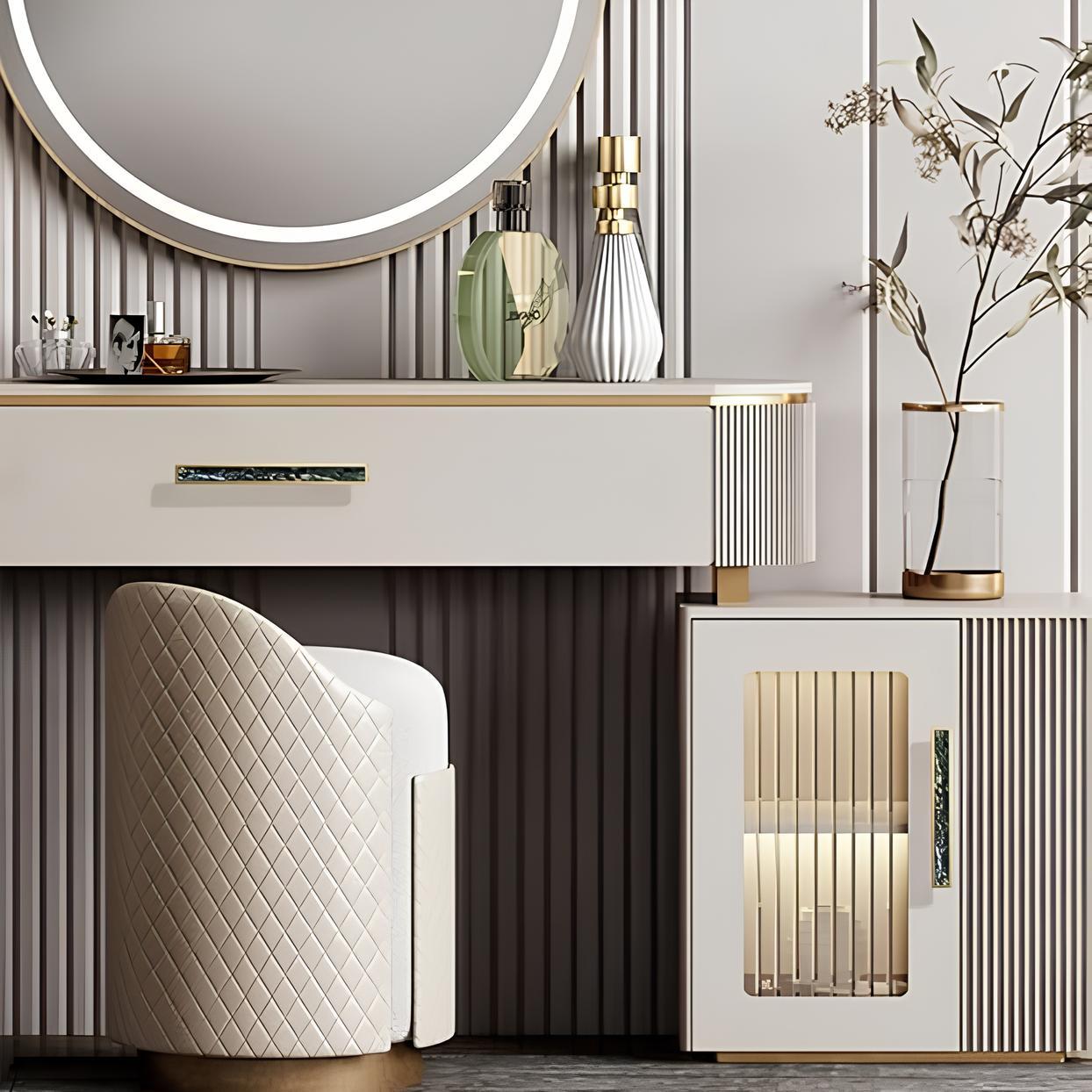 Luxury Natural Shell White Cabinet Pulls Brass Drawer Knobs