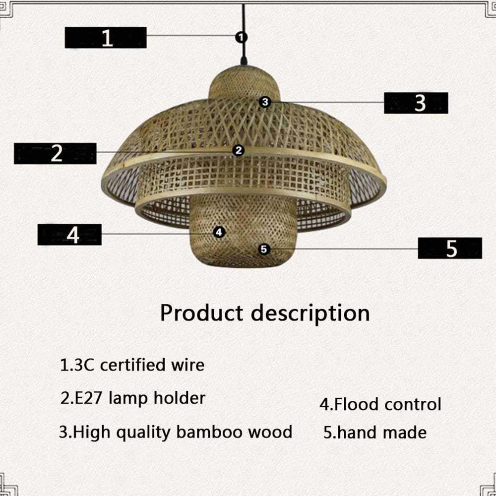 Pendant Light Rattan Pendant Light For Living Room -Homdiy