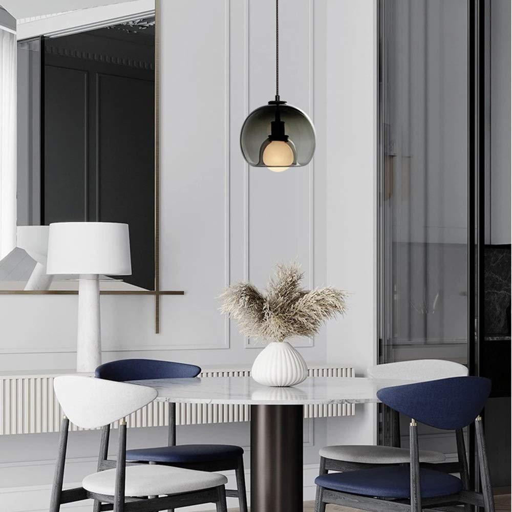 Handblown Glass Orb Pendant Light -Homdiy