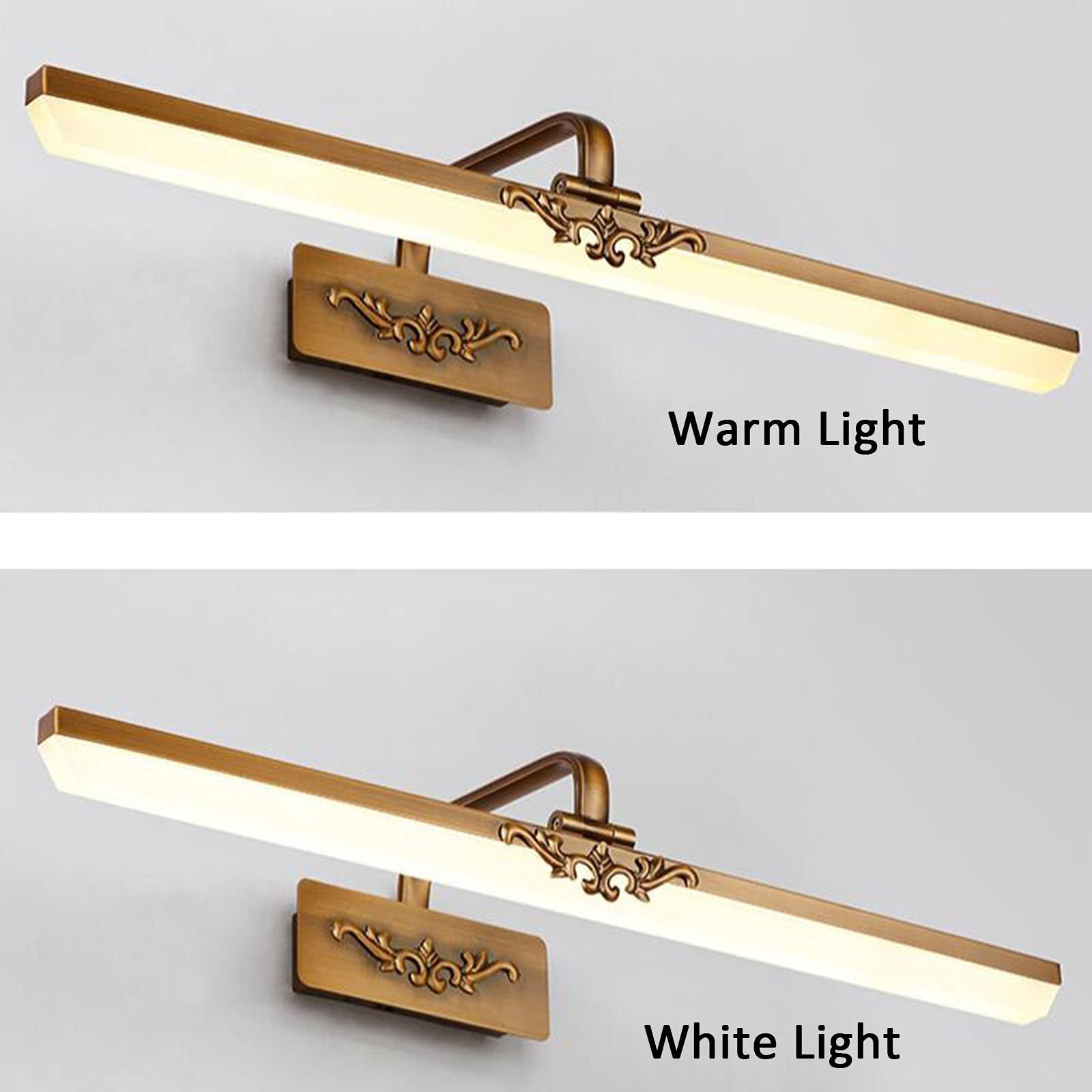 Simple Bronze Metal Bathroom Vanity Wall Lighting -Homdiy