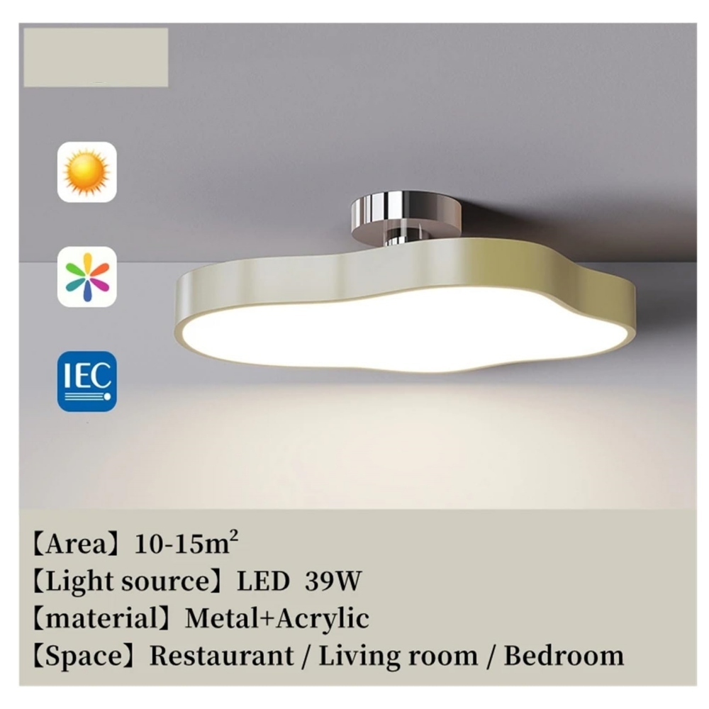 [Copy]Nordic Iron Simple LED Bedroom Ceiling Lights