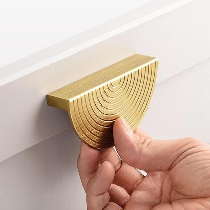 Unique Modern Semi-Circular Gold Kitchen Cabinet Door Handle