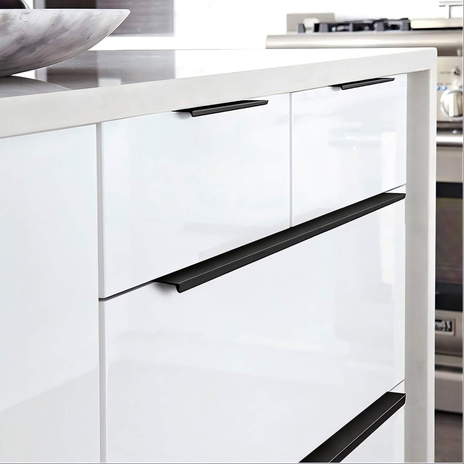 Multiple Sizes Invisible Cabinet Edge Handles