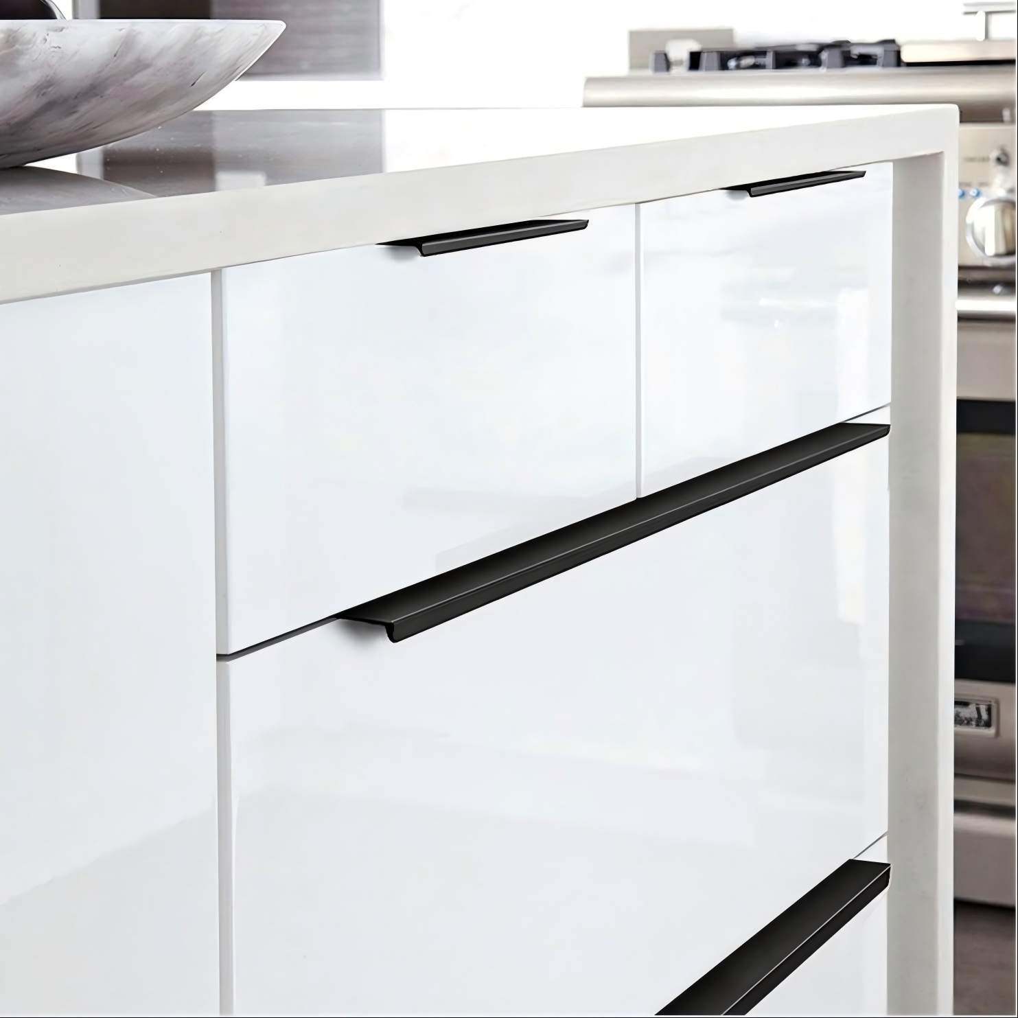 Multiple Sizes Invisible Cabinet Edge Handles