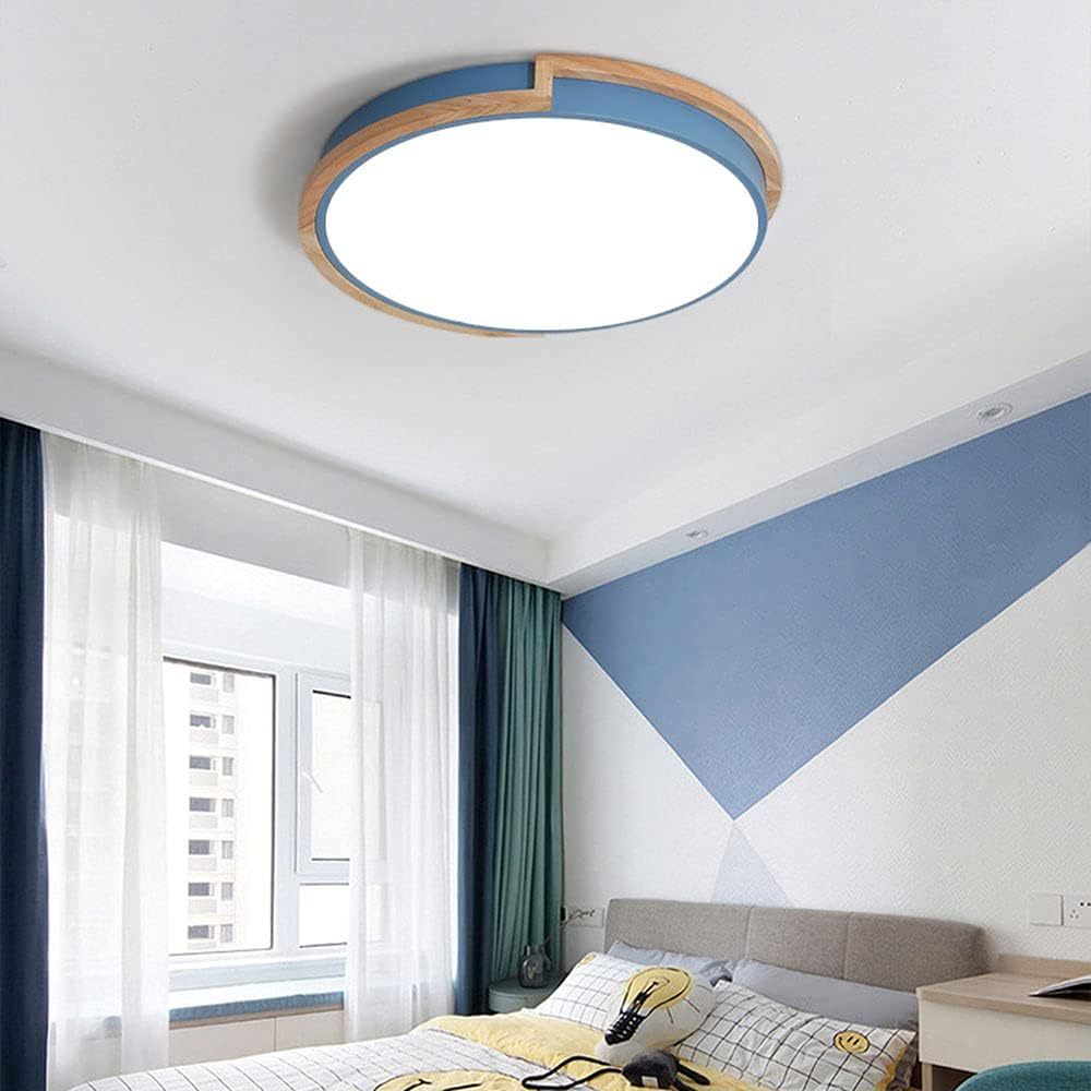 Nordic Wooden Bedroom LED Ceiling Light