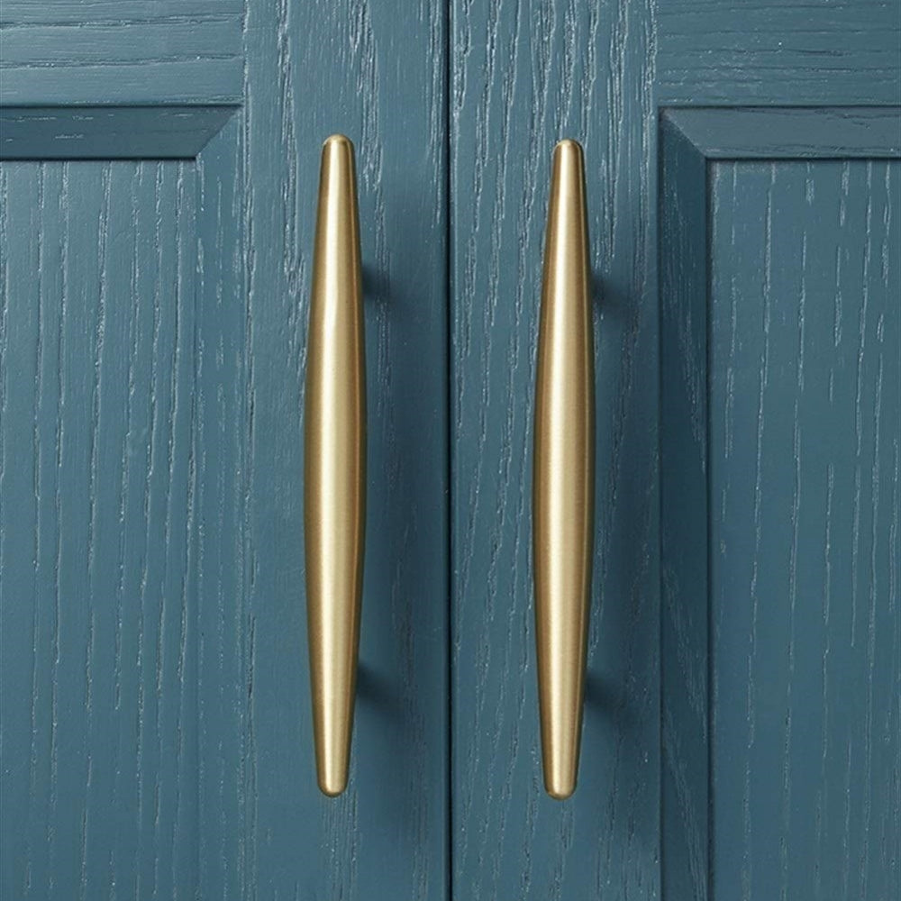 Modern Solid Brass Kitchen Cabinet Knobs and Handles -Homdiy