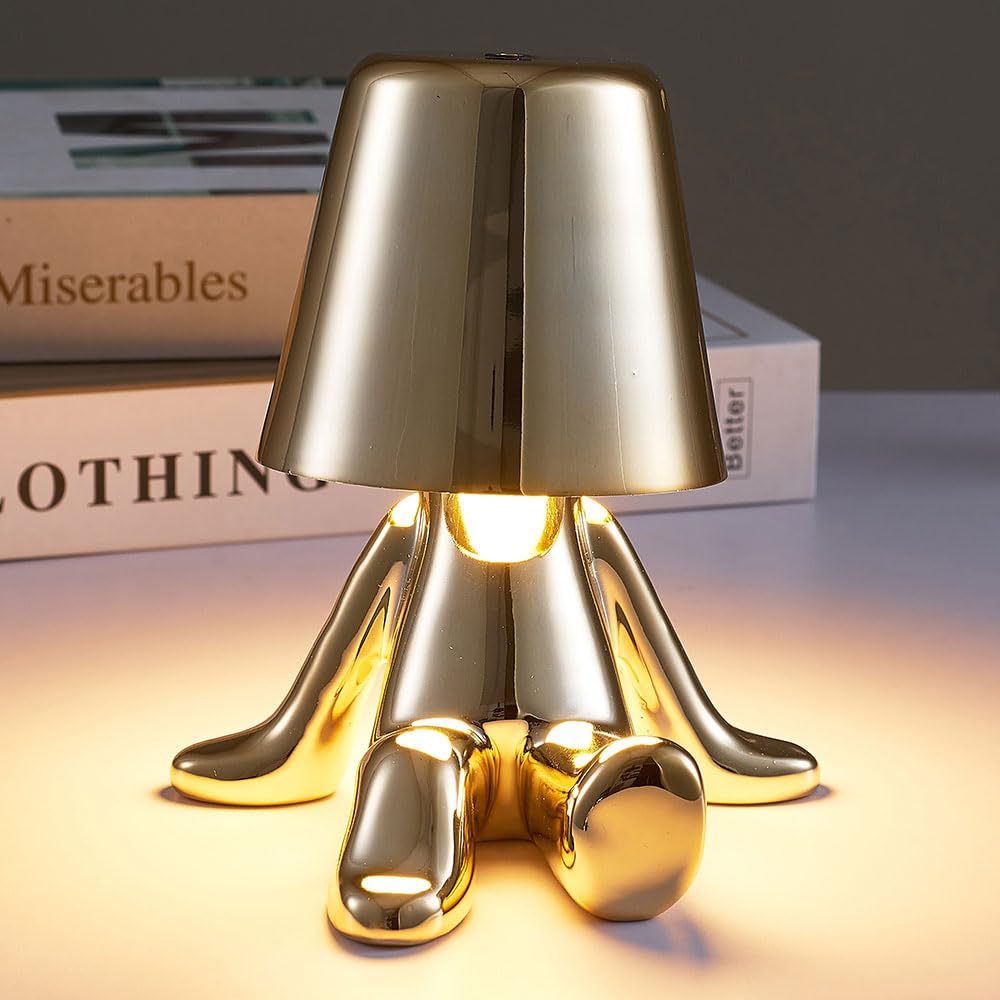 Creative Small Gold and Silver Table Lamps