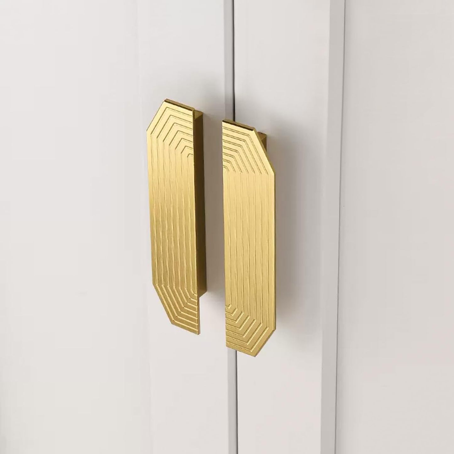 Unique Modern Semi-Circular Gold Kitchen Cabinet Door Handle
