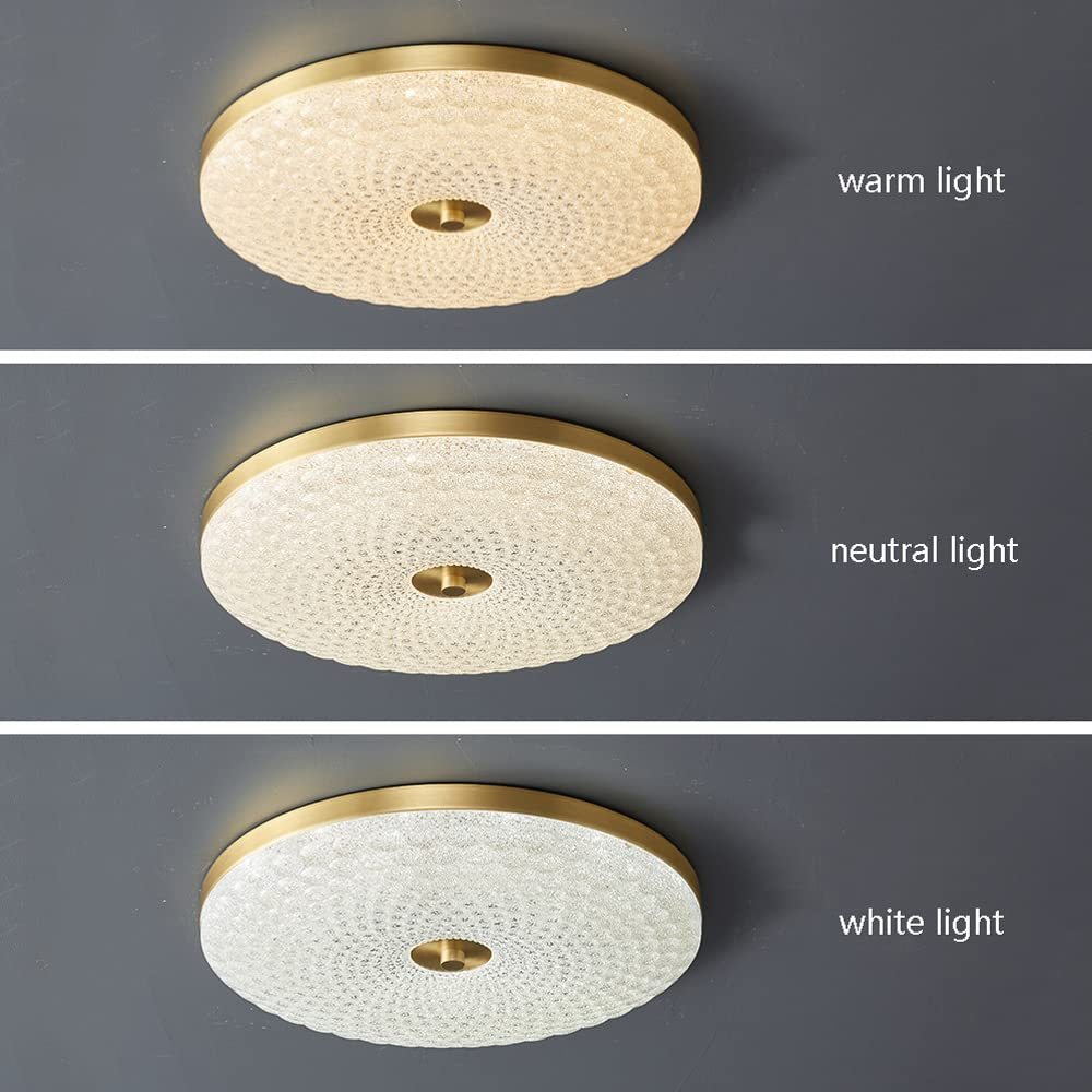 Modern Crystal Ceiling Light LED Creative Copper Ceiling Lamp -Homdiy