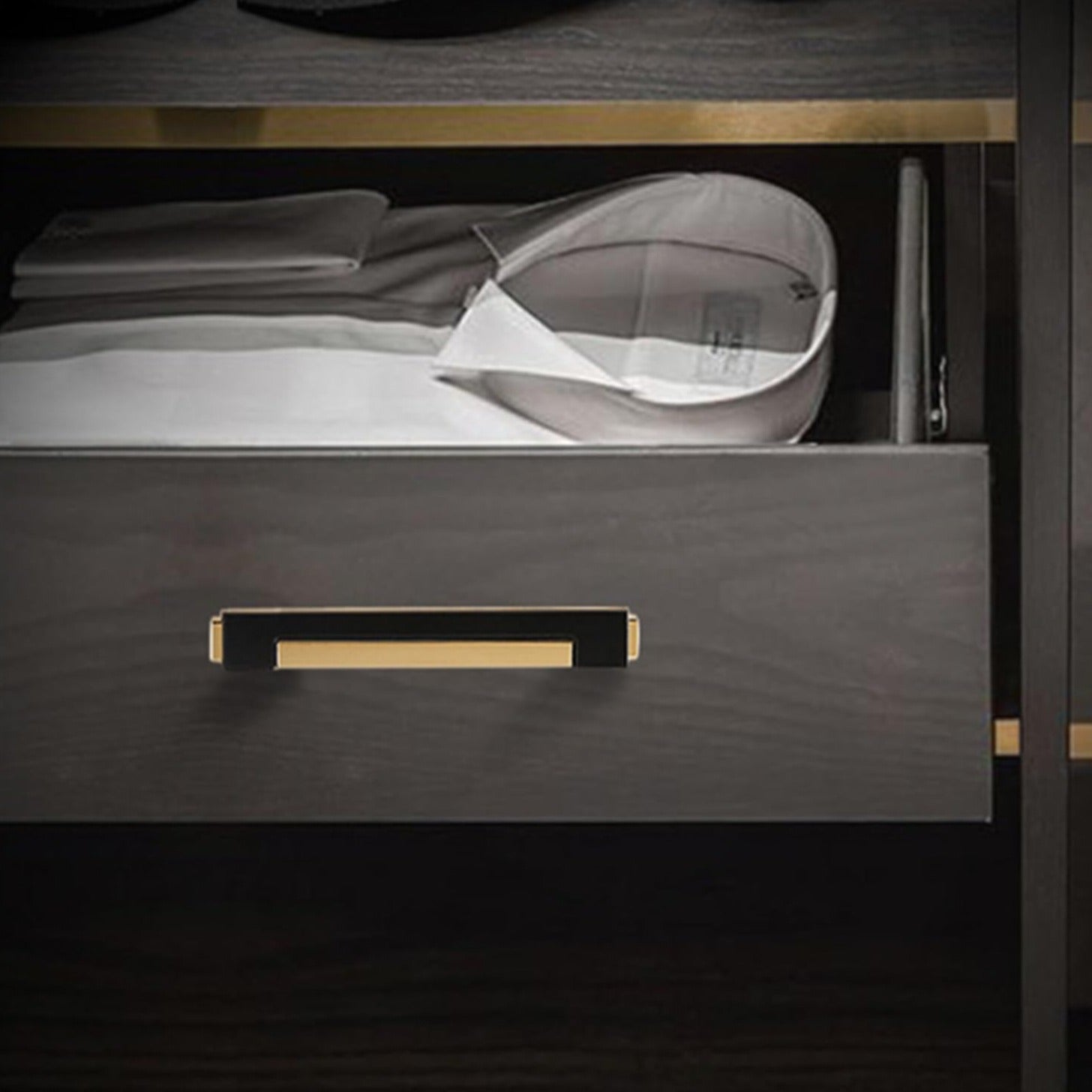 Zinc Alloy Modern Gold Black Chrome Kitchen Handles