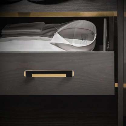 Zinc Alloy Modern Gold Black Chrome Kitchen Handles
