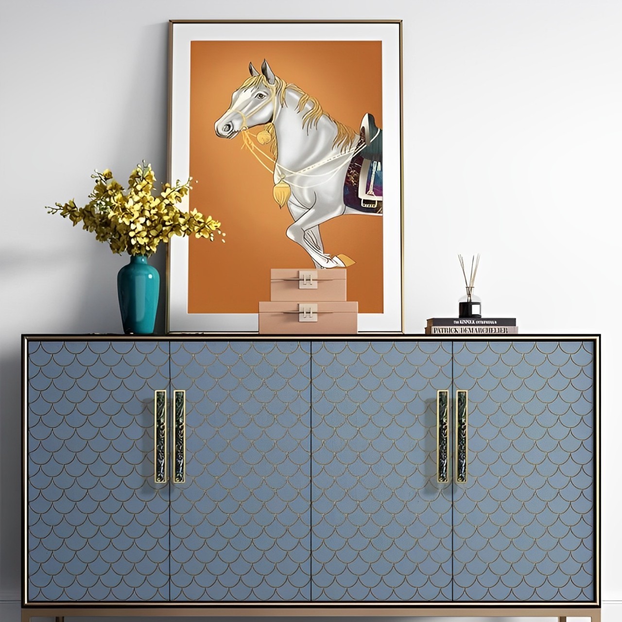 Luxury Natural Shell White Cabinet Pulls Brass Drawer Knobs