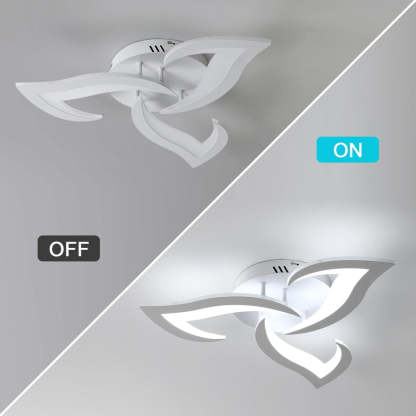 Modern Creative Iron Acrylic LED Flush Ceiling Light