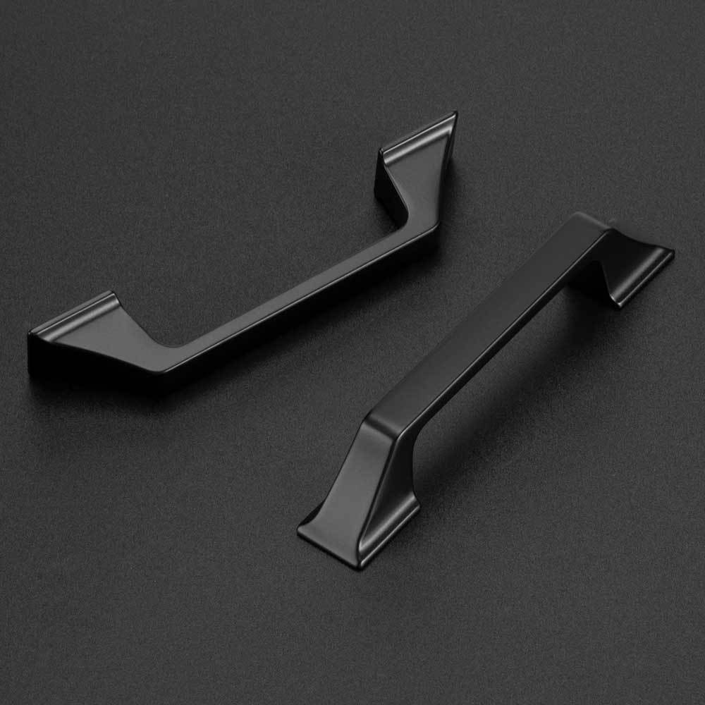 10 Pack Matte Black Drawer Pulls Black Dresser Pulls Kitchen Square Cabinet Handles -Homdiy