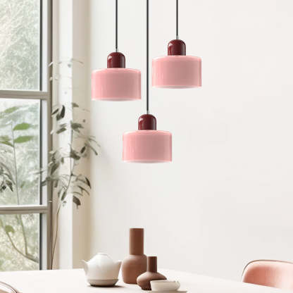 Contemporary 3-Heads Glass Pendant Light For Kitchen