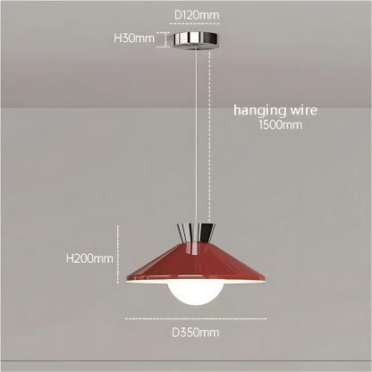 Iron and Glass Pendant Light Chandelier for Kitchen