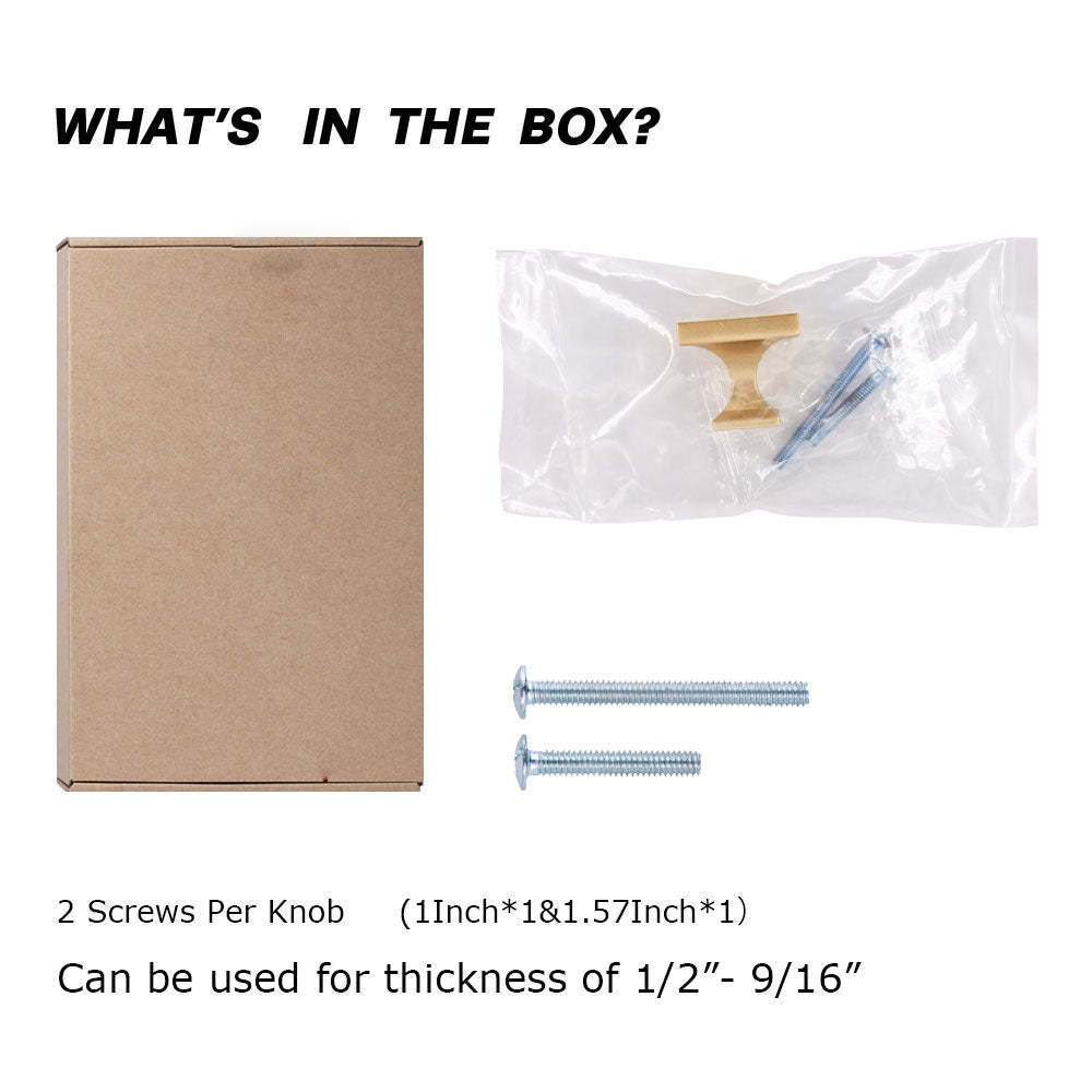 30 Pack 1.1 inch Width Square Drawer Knob Gold For Bathroom(LS6785BB) -Homdiy